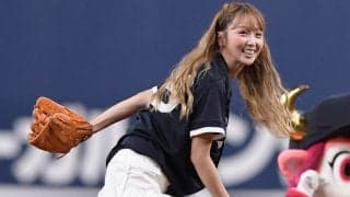 ショーパンお構いなし…「全てが可愛すぎ」の38歳　金髪ふわり→ノーバウンド「さすがの運動神経」