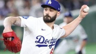 ドジャース　スコットが通算１００セーブ達成！１点リードの九回を締める　一打同点のピンチ招くもファン総立ちの中でねじ伏せる