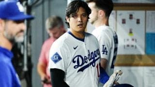 大谷翔平、今月5度目の欠場　ベンチでは笑顔も…ド軍は6連勝、地区Vマジック「7」に