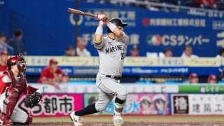 【ロッテ】佐藤都志也16号で１点を返す　楽天荘司康誠の150キロ直球を右翼スタンドへ運んだ