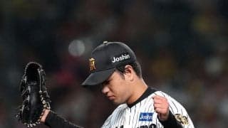 阪神　高橋遥人は七回途中で１死一、二塁としたところで降板　球数は１１１球　１４勝目はお預けで木下にピンチを託す