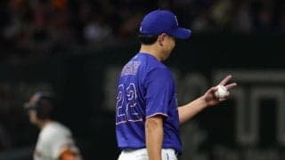 中日連勝ストップ　先発・大野が５回４失点で６敗目