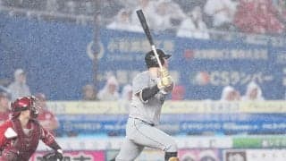 【ロッテ】寺地隆成、初の満塁弾で勝ち越しに成功　直後に雨脚強くなり中断