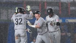 【ロッテ】寺地隆成が自身初の満弾！雨で２度中断、４時間超え…９回降雨コールド勝ちで３連勝
