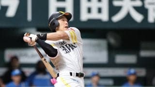 【ソフトバンク】チーム最年長の柳田悠岐が打球速度180キロの弾丸先制14号ソロ