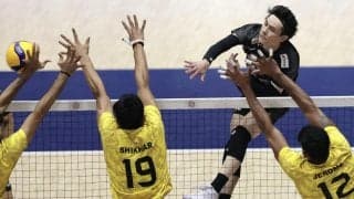 【バレー】日本がインドからセットを先取　高橋藍サービスエース、小野寺太志の１枚ブロック