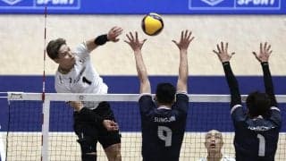 【バレー】途中出場組が躍動　大塚達宣のエース、西本圭吾のブロックが決まり今季最少失点で快勝