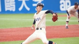 法大期待の1年生右腕がリーグ戦初登板で3回1失点の力投！高校時代は多数のNPB球団から注目を浴びた逸材