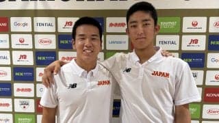 【U18】織田翔希、注目の進路「まだないです」帰国会見　渡辺元監督に「成長した姿見せたい」