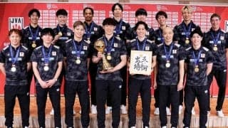 バレー男子日本　メンバー固定でロス五輪メダルへ照準　ティリ監督方針「継続が大事」　五輪切符獲得一夜明け