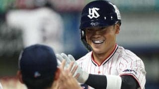 【ヤクルト】田中陽翔がプロ初ホームラン　広島鈴木の速球を逆方向の左翼席へ