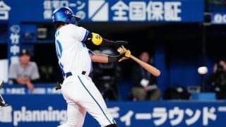 【DeNA】併殺で同点止まりと思われたが…林琢真の適時打で勝ち越し、古市尊の適時打で４点目