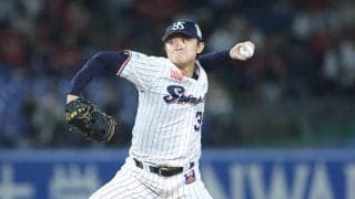 【ヤクルト】石原勇輝が危険球退場　広島勝田成の右側頭部に144キロ直撃