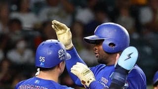 【中日】阪神に３連勝…サノーが阪神石井大智から細川成也に並ぶ勝ち越し22号２ラン