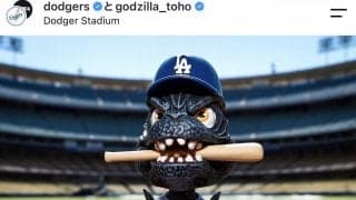 ドジャース公式インスタがゴジラ人形PR「Oh My Godzilla」ファン反応さまざま