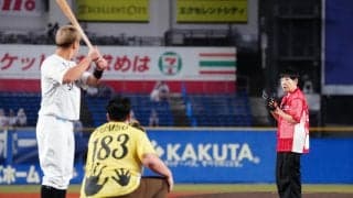 【ロッテ】和田アキ子「投げた瞬間『あぁー』と思いました」ジャンボたかおとセレモニアルピッチ