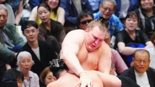 大関安青錦が初黒星「相手の相撲が早かった」伯乃富士の攻めに後手「結果を受け入れる」
