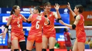 バレー女子　日本が再出発の白星発進！ネパールを圧倒ストレート勝ち　最短五輪切符逃した涙のアジア選手権から２週間、佐藤淑乃、和田由紀子ら主力投入で４８年ぶり金メダルへ好スタート【アジア大会】