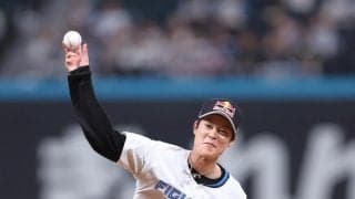 【日本ハム】小林陵侑が始球式「普通にご飯とか」打席の清宮幸太郎、捕手役の万波中正と親交