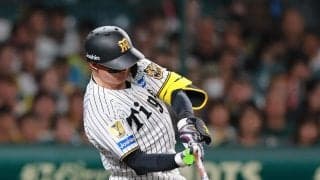 【阪神】森下翔太、キング佐藤輝明に1本差！左翼ポール直撃の弾丸34号２ランに虎党沸く