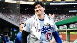 ド軍地区Vから数秒後…大谷翔平が“突如登場”　まさかの抜擢、MLBの祝福投稿が話題