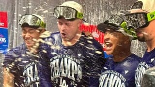 ドジャースが5年連続の地区優勝、山本由伸「1年間必死にやった」