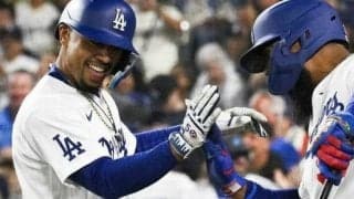 ドジャースが連勝！　大谷翔平代役の２１歳新星が決勝タイムリー　初の本拠地で２安打躍動　ベッツが先頭弾とダメ押し２ラン含む３安打３打点　大谷はベンチで八回猛攻を祝福