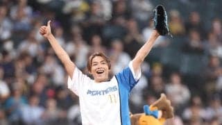 【日本ハム】純烈の白川裕二郎、見事なノーバン始球式　酒井一圭脱帽「本番に強いっすね」