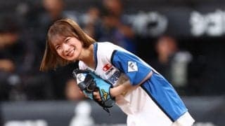 「ボブ×ユニフォーム姿、宇宙一可愛すぎるーーー！」エスコン降臨の３３歳人気美女、スカートひらりな可憐投球にネット騒然「可愛すぎて終わった」