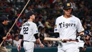 【阪神】坂本誠志郎に代打前川右京が送られる　２点を追う７回に藤川監督が動く