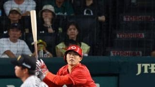 【広島】佐藤啓介がプロ初先頭打者弾「うまく対応できた」阪神村上頌樹からバックスクリーン右へ