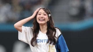 【日本ハム】北海道出身アイドル谷本安美、フリフリスカート姿で人生初の始球式「緊張しました」
