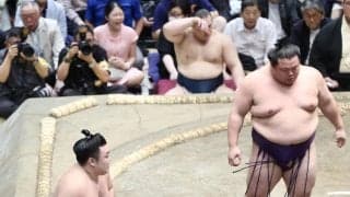 霧島が美ノ海に敗れ中日で３敗目　黒星は全て平幕相手、綱とりは極めて厳しい状況