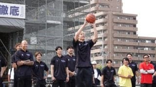 シーホース三河の選手とスタッフが新アリーナ建設地を見学…“夢のアリーナ”2028年秋に開業予定