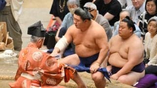新関脇藤ノ川が自身最速勝ち越し　立ち合い直後の突き落としに「お客さまは残念」と西岩親方