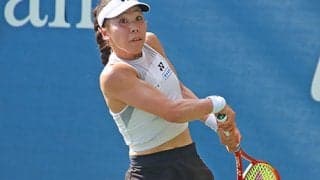  坂詰姫野 フルセットで敗れ初戦敗退 