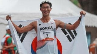 【陸上】銅の韓国選手が会見中に英語→韓国語→日本語で回答「ブロンズメダルはラッキーでした」