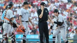 【巨人】竹丸和幸にアクシデント　５回途中89球で緊急降板、左足を気にする仕草見せる