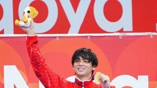 【アジア大会】金メダル競泳100ｍバタ光永翔音、ソフトテニス上松俊貴　23日の日本のメダル