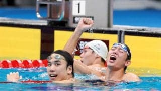 男子１００メートルバタフライ・光永翔音　日本新で金メダル「自分をほめたい」　野球諦め専念「確実に世界へ」