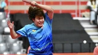 【卓球】松島輝空へまたもフラッシュ妨害か…指差し抗議　会場は中国ファン大歓声の異様光景