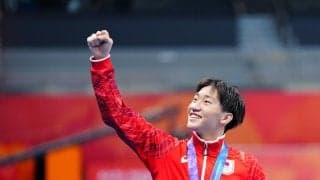 【競泳】「あ、世界新ギリ行ったな」金メダルの大橋信「北島さんと同じ道を歩めそうでうれしい」