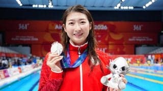 【競泳】池江璃花子「楽しかったです」体調万全ではない中で50ｍバタ銅、４００ｍリレー銀
