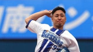 【DeNA】横浜商出身で競輪選手の郡司浩平が広島戦で始球式　ノーバン投球にファンから拍手