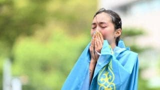【陸上】「本当にお美しくて」女子マラソン競歩金のカザフスタン選手が話題　人気女優似とも