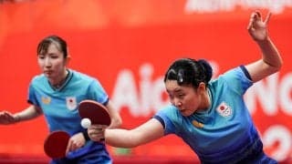 張本美和、早田ひなの“みわひな”ペアが圧勝で中国ペアとの頂上決戦へ　60年ぶり金メダル懸けて王曼昱・蒯曼組と激突【アジア大会2026卓球】