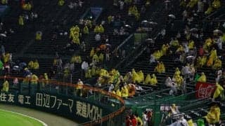 「甲子園胴上げはどうなるん？」阪神雨天中止でファンがやきもき　巨人の勝敗次第で甲子園Ｖが遠のく可能性も