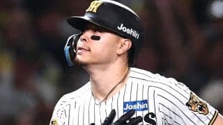 「ちょっと日本人離れしてきたな…」弾丸ライナーで飛び込む衝撃弾！　三冠王へ突っ走る圧巻の一発に虎党絶叫「打球速すぎて笑える」