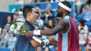ショットの打ち方を真似た、最後の対戦相手　「今日は錦織圭の日」