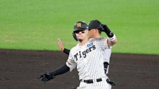 阪神・佐藤輝「最低限できたと思います」　バース超え長打８１本　球団史上４人目４０二塁打　４０本塁打とＷ達成ならＮＰＢ史上初